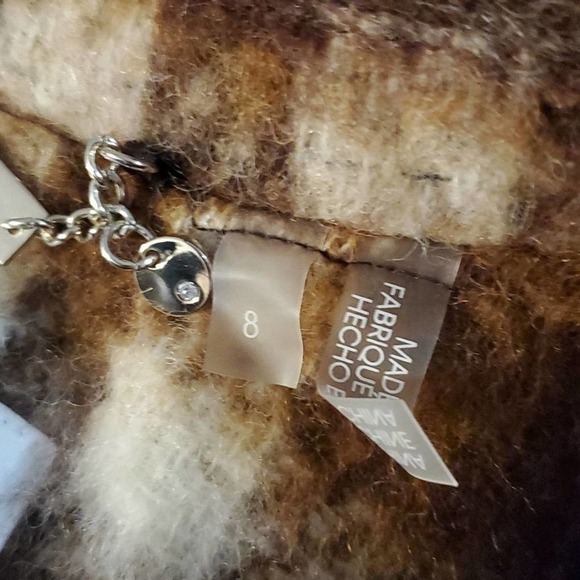 Calvin Klein Women's Plaid Single-Breasted wool Walker‎ Coat size 8 new!!! - Picture 6 of 8